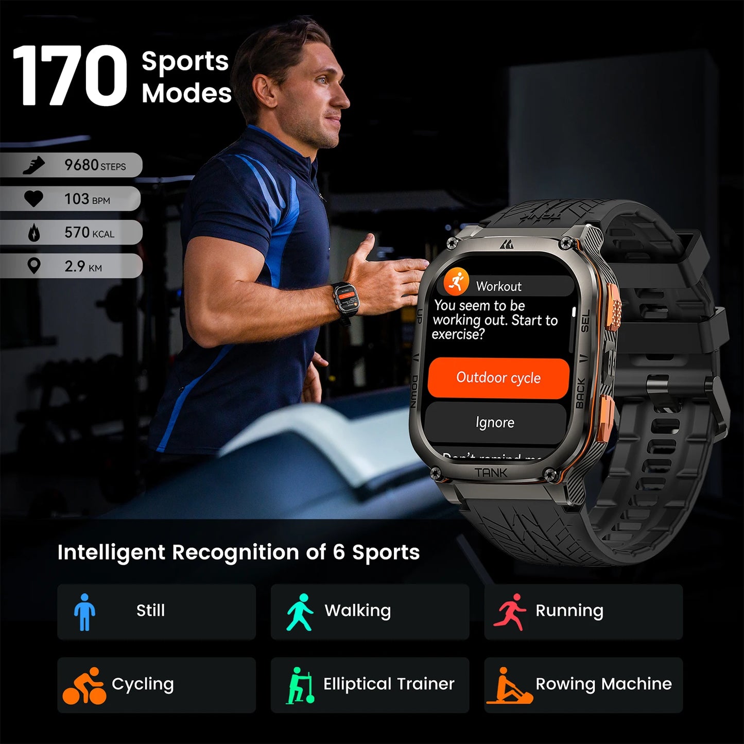 2025 Original TANK M3 Ultra GPS Smartwatches for Men Women Smartwatch 480Mah Digital Fitness AMOLED AOD Bluetooth Watches