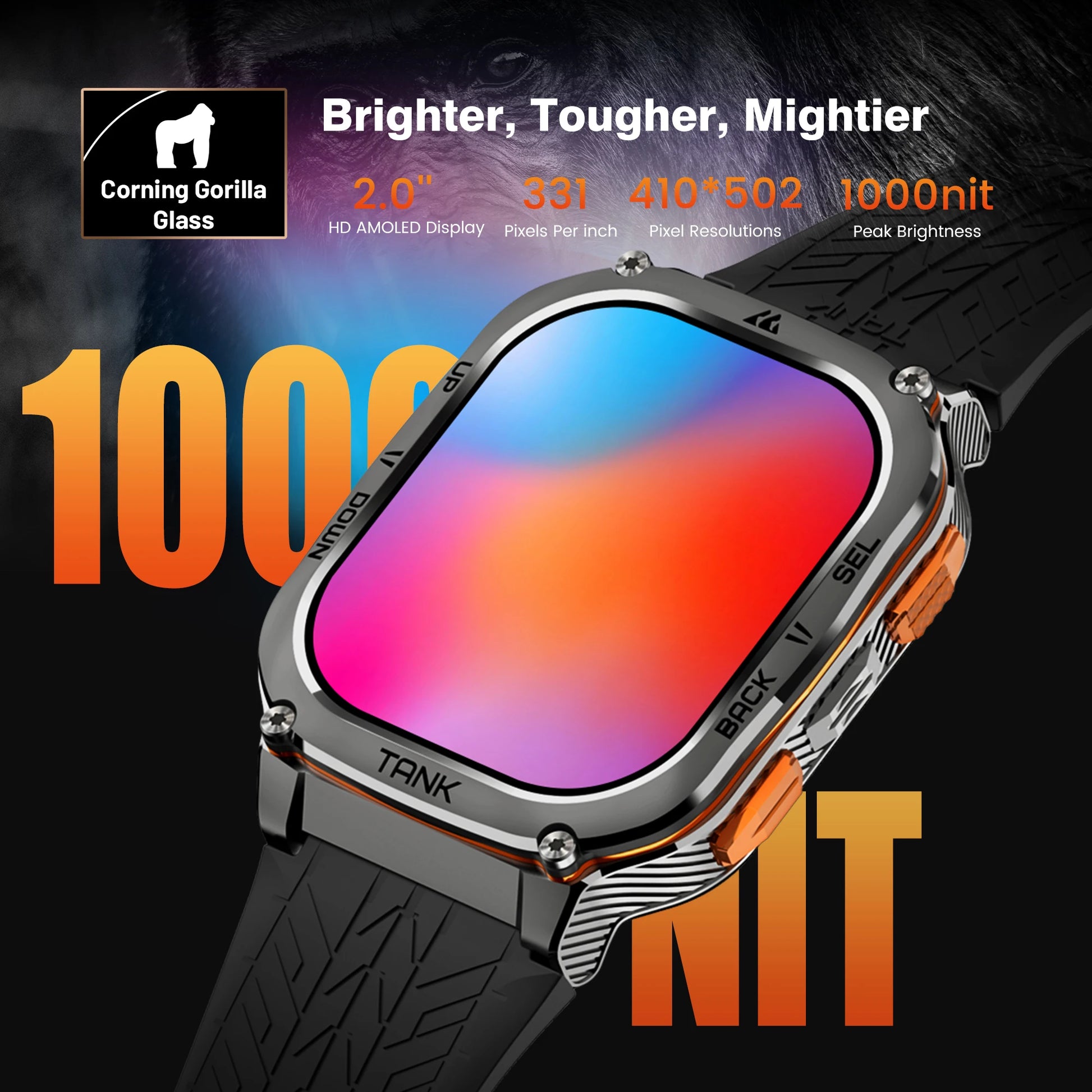 2025 Original  TANK M3 Ultra GPS Smartwatches for Men Women Smartwatch 480Mah Digital Fitness AMOLED AOD Bluetooth Watches