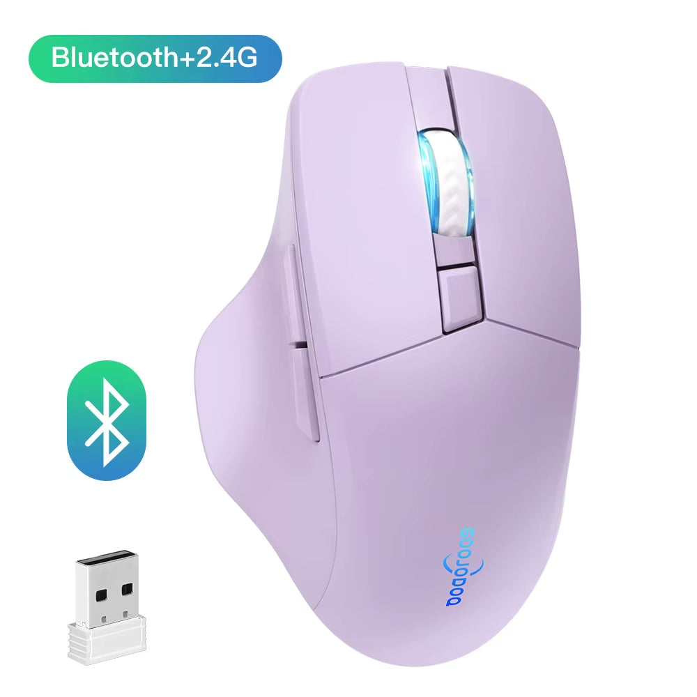 Bluetooth Wireless Mouse 2.4G Mouse Gamer 4000 DPI Optical Sensor 6 Mute Buttons for Macbook Tablet Laptop PC Gaming Mouse