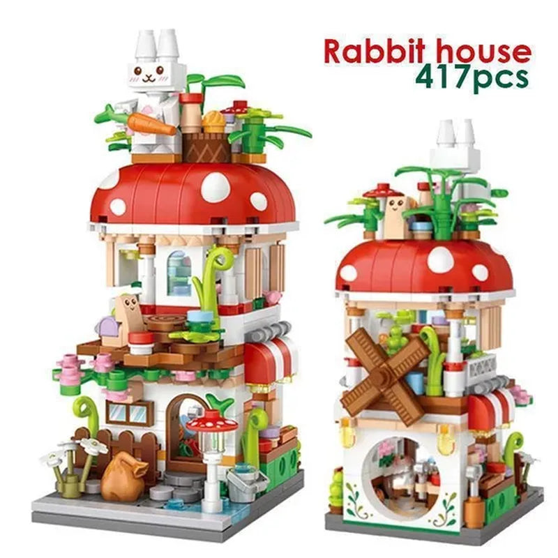 LOZ Mini Street Hongkong Street Food Building Blocks Set China Town Chinese Street Mini Street Shopping Street Kids Puzzle Mini Block Brick Toy