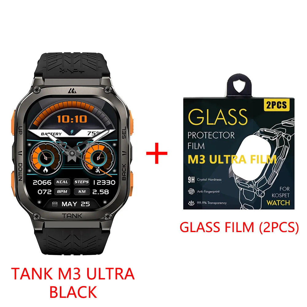 2025 Original  TANK M3 Ultra GPS Smartwatches for Men Women Smartwatch 480Mah Digital Fitness AMOLED AOD Bluetooth Watches