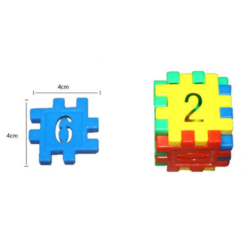 88Pcs Digital Letter Cube Building Blocks Assembly DIY Creative Bricks with Storage Box Baby Early Education Toys for Children