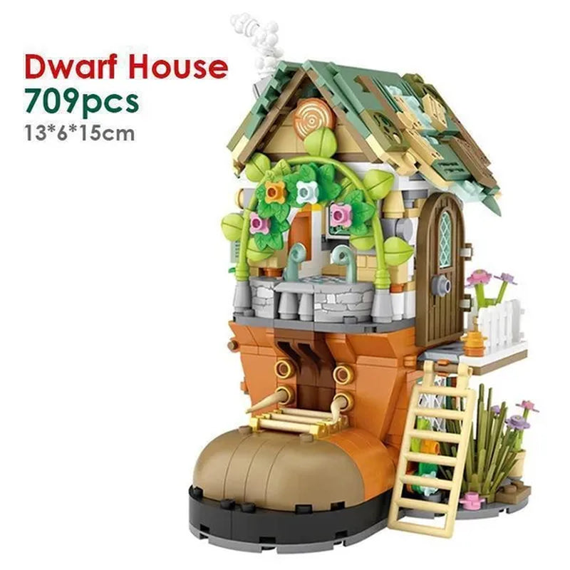 LOZ Mini Street Hongkong Street Food Building Blocks Set China Town Chinese Street Mini Street Shopping Street Kids Puzzle Mini Block Brick Toy