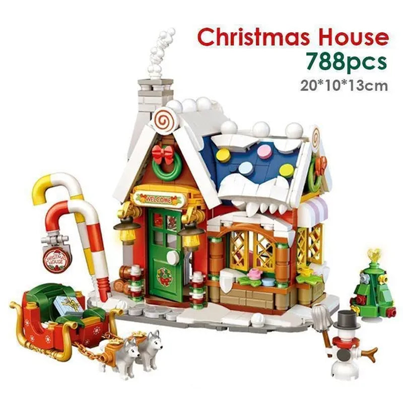 LOZ Mini Street Hongkong Street Food Building Blocks Set China Town Chinese Street Mini Street Shopping Street Kids Puzzle Mini Block Brick Toy