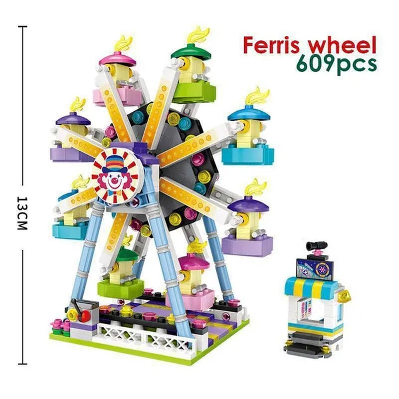 LOZ Mini Street Hongkong Street Food Building Blocks Set China Town Chinese Street Mini Street Shopping Street Kids Puzzle Mini Block Brick Toy