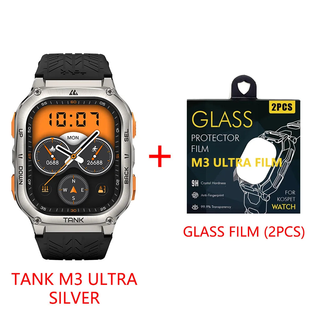2025 Original  TANK M3 Ultra GPS Smartwatches for Men Women Smartwatch 480Mah Digital Fitness AMOLED AOD Bluetooth Watches