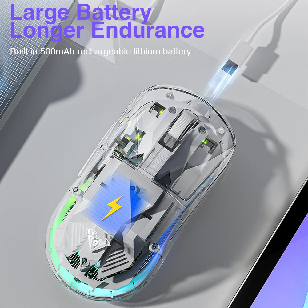 SC660 Wireless Mouse Bluetooth Gaming Mouse 10000DPI Optical Sensor Macro Programmable Ergonomic Mice for Laptop PC Gamer